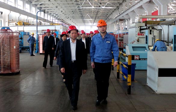 2016年3月28日，，，，山东省新泰市党政代表团一行来亚美AM8AG电缆旅行