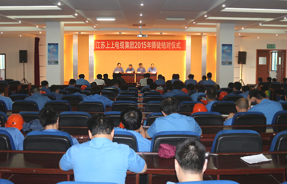 做好传帮带 专心育人才——亚美AM8AG电缆举行2015年师徒结对仪式