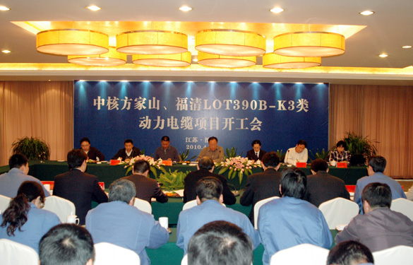 亚美AM8AG“中核方家山、福清LOT390B-K3类 动力电缆项目开工会”顺遂召开